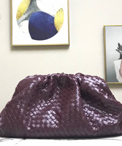 Сумка Bottega Veneta Pouch Violet Woven Clutch